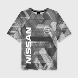 Женская футболка oversize 3D Nissan