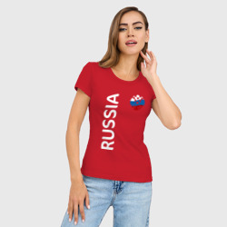 Женская футболка хлопок Slim Россия - фото 2