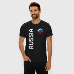 Мужская футболка хлопок Slim Россия - фото 2