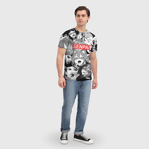 Мужская футболка 3D с принтом SENPAI, вид сбоку #3