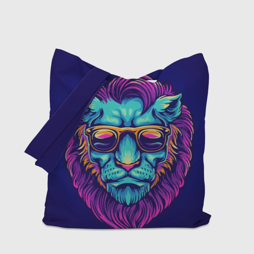 Шоппер 3D Неоновый лев в очках - фото 4