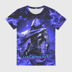 Женская футболка 3D Valorant omen