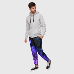 Мужские брюки 3D Огонь неон - фото 2