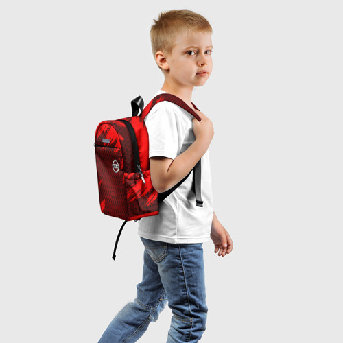 Детский рюкзак 3D с принтом NISSAN, вид сзади #1