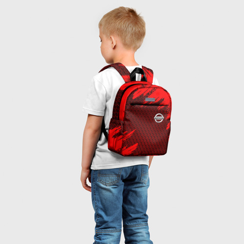 Детский рюкзак 3D с принтом NISSAN, фото на моделе #1