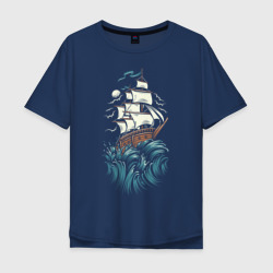 Мужская футболка хлопок Oversize Борьба моряка
