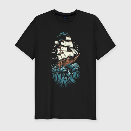 Мужская футболка хлопок Slim Борьба моряка