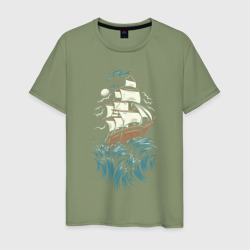 Мужская футболка хлопок Борьба моряка