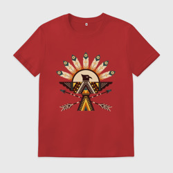 Мужская футболка хлопок Индейские мотивы
