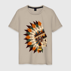 Мужская футболка хлопок Индейские мотивы арт