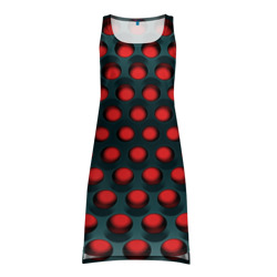 Платье-майка 3D Раскалённый красный 3Д