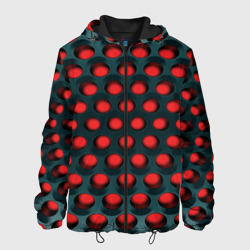 Мужская куртка 3D Раскалённый красный 3Д