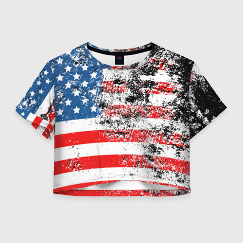Crop top with usa hotsell