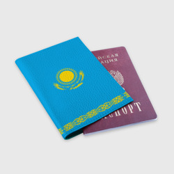 Обложка для паспорта матовая кожа Казахстан - фото 2
