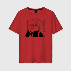 Женская футболка хлопок Oversize Killua Hunter