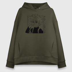 Женское худи Oversize хлопок Killua Hunter