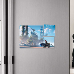 Плакат с принтом Horizon 2: Forbidden West для любого человека, вид спереди №4. Цвет основы: белый