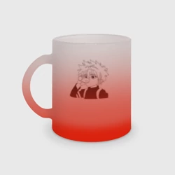 Кружка матовая стеклянная Killua Hunter x Hunter Киллуа