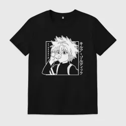 Мужская футболка хлопок Killua Hunter x Hunter Киллуа