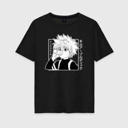 Killua Hunter x Hunter Киллуа – Футболка оверсайз из хлопка с принтом купить со скидкой в -16%