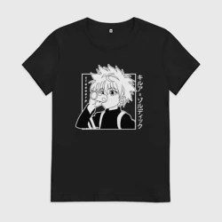 Женская футболка хлопок Killua Hunter x Hunter Киллуа