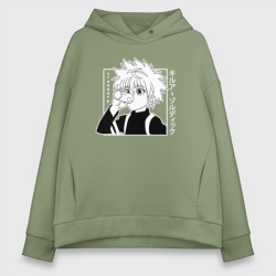 Женское худи Oversize хлопок Killua Hunter x Hunter Киллуа