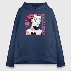 Женское худи Oversize хлопок Hisoka Hunter x Hunter Хисока