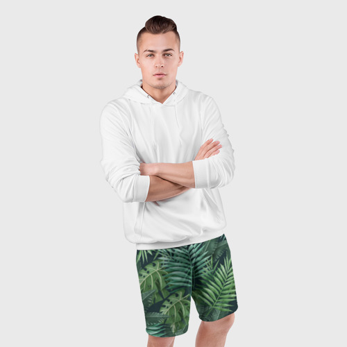 Мужские шорты спортивные Тропики, цвет 3D печать - фото 5