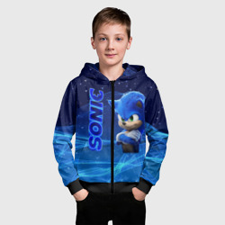 Детская толстовка 3D на молнии Соник - фото 2