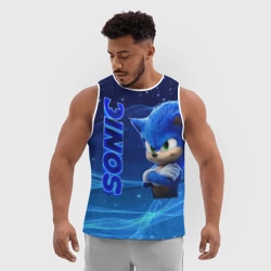 Мужская спортивная майка 3D Соник - фото 2