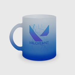 Кружка матовая стеклянная Valorant