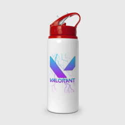 Бутылка для воды с трубочкой Valorant