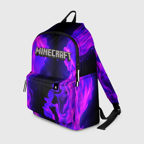 Рюкзак 3D с принтом MINECRAFT, вид спереди #2