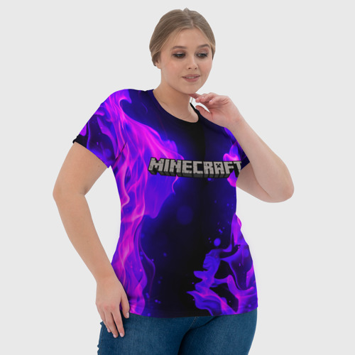 Женская футболка 3D с принтом MINECRAFT, фото #4