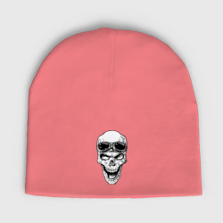 Мужская шапка демисезонная Skull and glasses