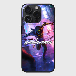 Чехол силиконовый для Apple iPhone 15 Pro матовый Ghostrunner