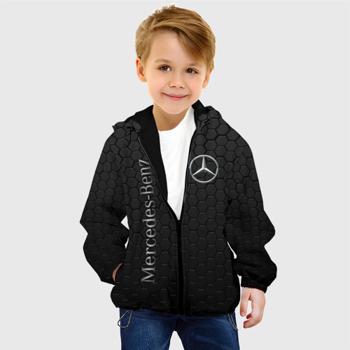 Детская куртка 3D Mercedes-Benz, цвет черный - фото 3