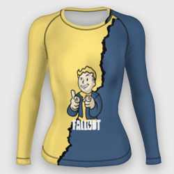 Женский рашгард 3D Fallout logo boy