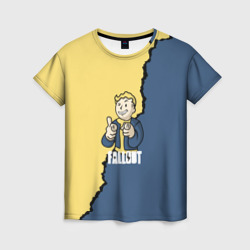 Женская футболка 3D Fallout logo boy