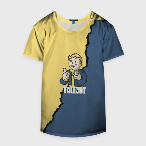 Накидка на куртку 3D Fallout logo boy, цвет 3D печать - фото 4