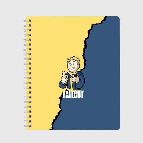 Тетрадь Fallout logo boy, цвет клетка