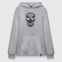 Худи SuperOversize хлопок Flowers - Art skull