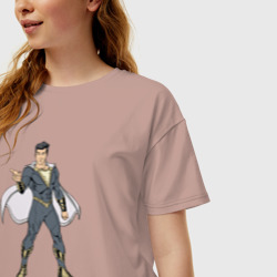 Женская футболка хлопок Oversize Супер герой Юджин - фото 2
