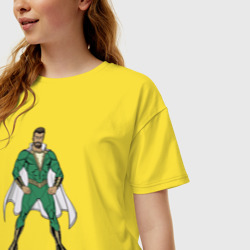 Женская футболка хлопок Oversize Супер Герой Педро - фото 2