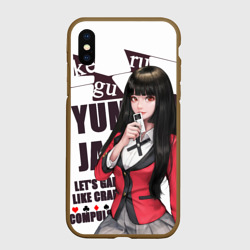 Чехол для iPhone XS Max матовый Kakegurui пики в темноте