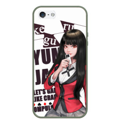 Чехол для iPhone 5/5S матовый Kakegurui пики в темноте