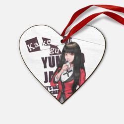 Деревянная игрушка Сердце Kakegurui пики в темноте