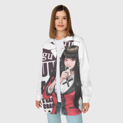 Женская рубашка oversize 3D Kakegurui пики в темноте - фото 2