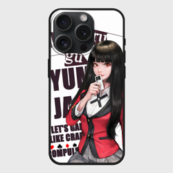Чехол силиконовый для Apple iPhone 15 Pro матовый Kakegurui пики в темноте