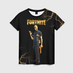 Женская футболка 3D Gold Midas Fortnite 2